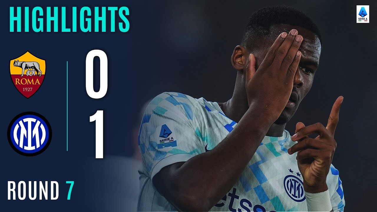 #ไฮไลท์ฟุตบอล [ เอเอส โรม่า 0 - 1 อินเตอร์ มิลาน ] กัลโช่ เซเรียอา อิตาลี 2025/19.10.68